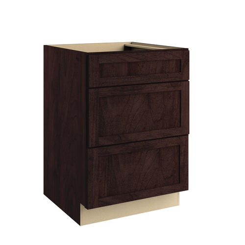 Cardell® Designer Collection Lakeridge Kitchen Base Three Drawer